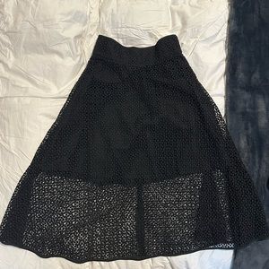 Club Monaco Black Midi/Mini skirt